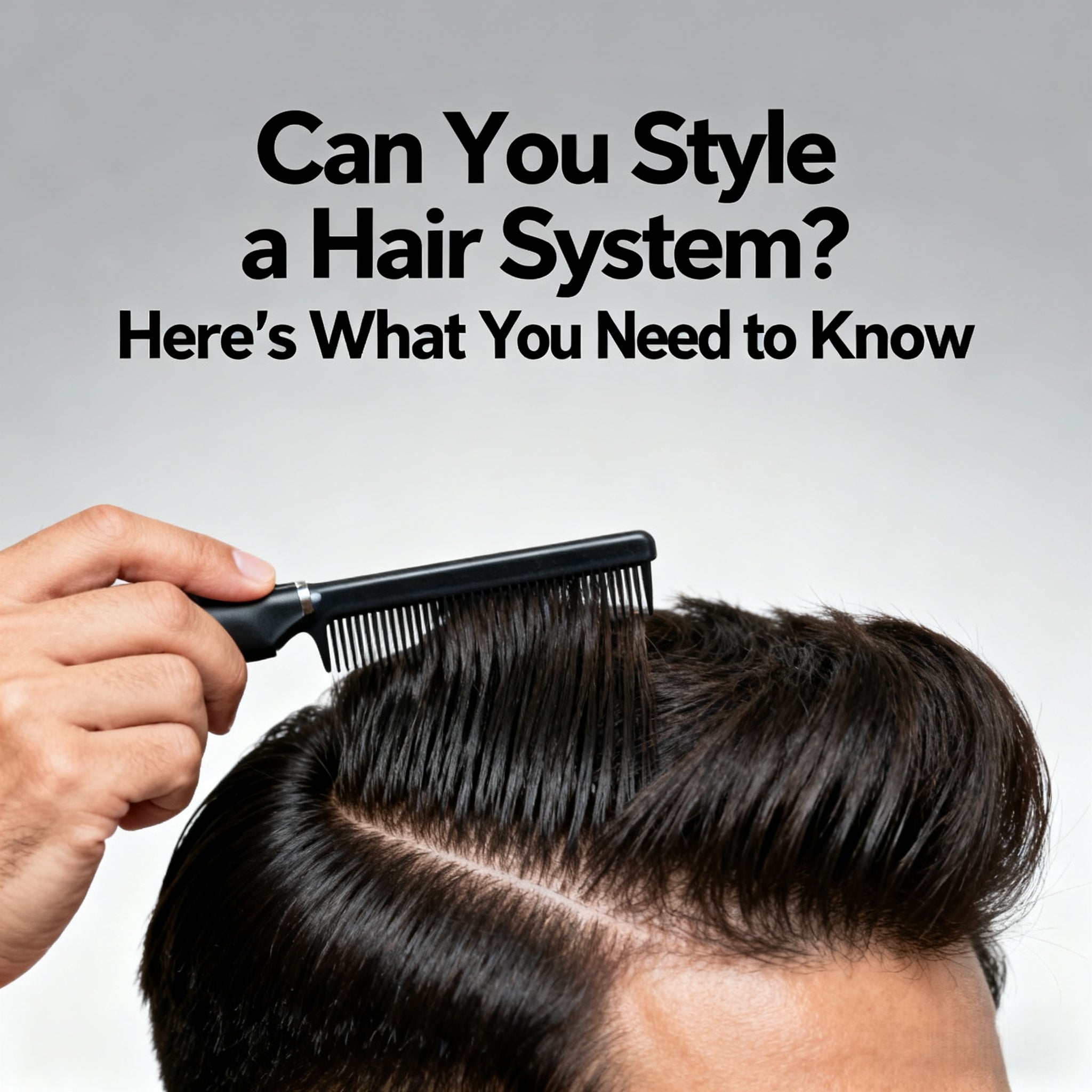 Can You Style a Hair System? Here’s What You Need to Know