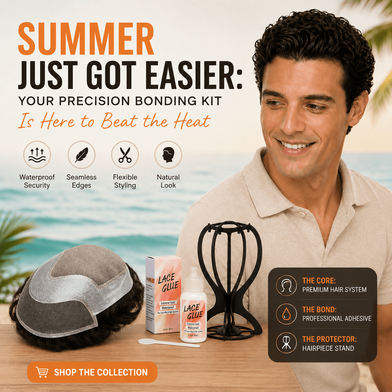 Summer Just Got Easier: Your Glue-On Wig Kit Is Here to Beat the Heat