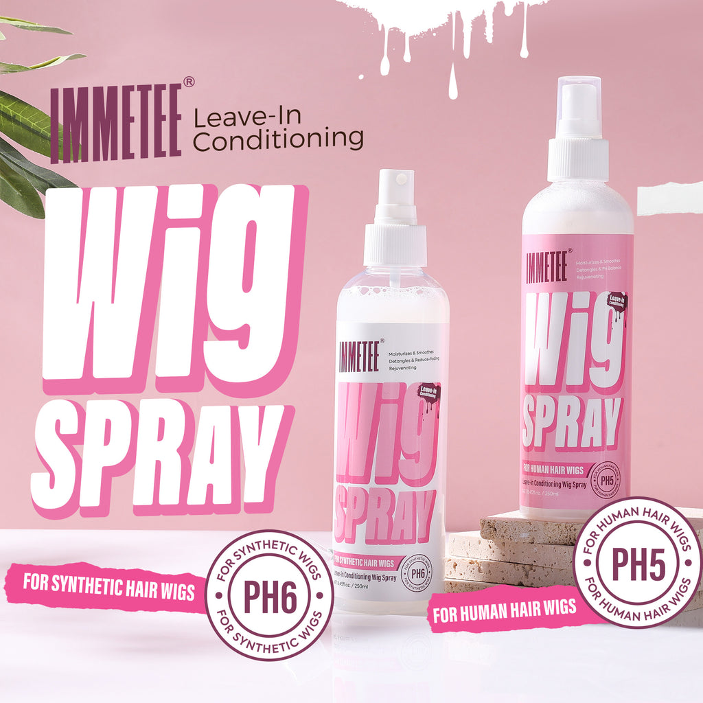 2-in-1 Leave-In Conditioning Wig Spray (8.45fl.oz/250ml) - pH Balanced Bio-Care
