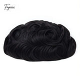 Feycici men's 8x10-inch breathable full lace hair system with natural hair, designed for daily wear and comfort.