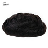 Feycici 8x10 inch breathable full lace men's hair system with natural hair, ideal for daily wear, lightweight and comfortable.