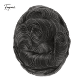 Ultra-Thin Skin Men’s Hair System - 0.08mm V-Loop Knotless Bio-Skin Toupee (8"x10")