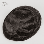 Mens Bio-Skin Toupee - 0.06-0.08mm Full PU V-Loop Knotless Human Hair Replacement System