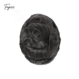 Feycici 8x10 inch super thin skin hair system for men with natural hair, V loop style, free style application.