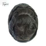 Feycici 8x10 inch super thin skin hair system for men with natural hair and V loop free style, lightweight and discreet.