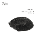 10x8" Lace Front Men’s Toupee - 0.06mm Clear PU Skin Base Human Hair Replacement System