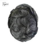 8"x10" Thin Skin Hair System for Men –Natural Hair Piece V Loop Toupee- Daily Wear
