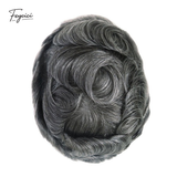 Feycici 8x10 inch invisible thin skin hair system for men with V loop front, natural hairpiece for daily wear, realistic scalp appearance