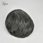 Mens Bio-Skin Toupee - 0.06-0.08mm Full PU V-Loop Knotless Human Hair Replacement System