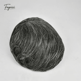Mens Bio-Skin Toupee - 0.06-0.08mm Full PU V-Loop Knotless Human Hair Replacement System