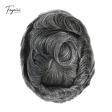 Ultra-Thin Skin Men’s Hair System - 0.08mm V-Loop Knotless Bio-Skin Toupee (8"x10")