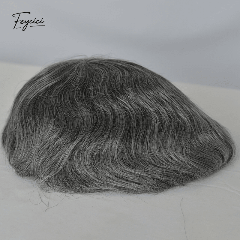 Air-Lace Series - 10x8" Full Swiss Lace Hand-Tied Men's Toupee