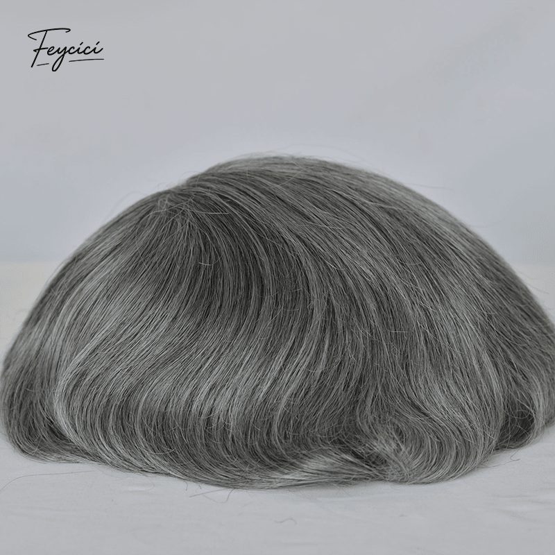 Air-Lace Series - 10x8" Full Swiss Lace Hand-Tied Men's Toupee