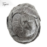 8"x10" Mono with Poly Hair System for Men –Natural Hair Piece 130% Density Toupee -Free Style