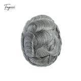 Classic Thin Skin Men’s Hair System - 0.12mm Durable Bio-Skin Toupee with V-Loop Front