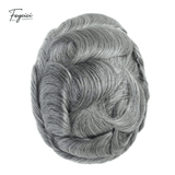 Ultra-Thin Skin Men’s Hair System - 0.08mm V-Loop Knotless Bio-Skin Toupee (8"x10")