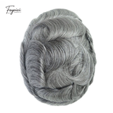Feycici 8x10 inch invisible thin skin hair system for men with V loop front, natural look, designed for daily wear.