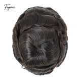 Classic Thin Skin Men’s Hair System - 0.12mm Durable Bio-Skin Toupee with V-Loop Front