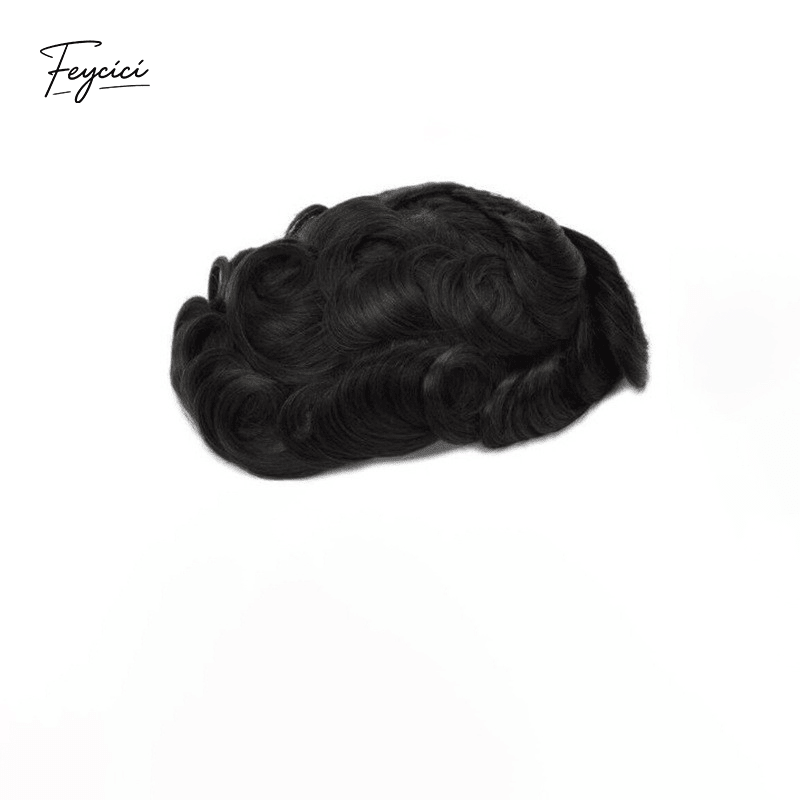 Second Skin Series - Seamless Injected Bio-Skin Men's Human Hair Toupee