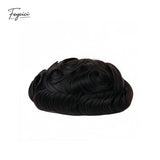 Invisible PU Hair System for Men –Natural Hair Piece Ultra Thin 0.06mm Full Hand Tied Natural Hair Piece