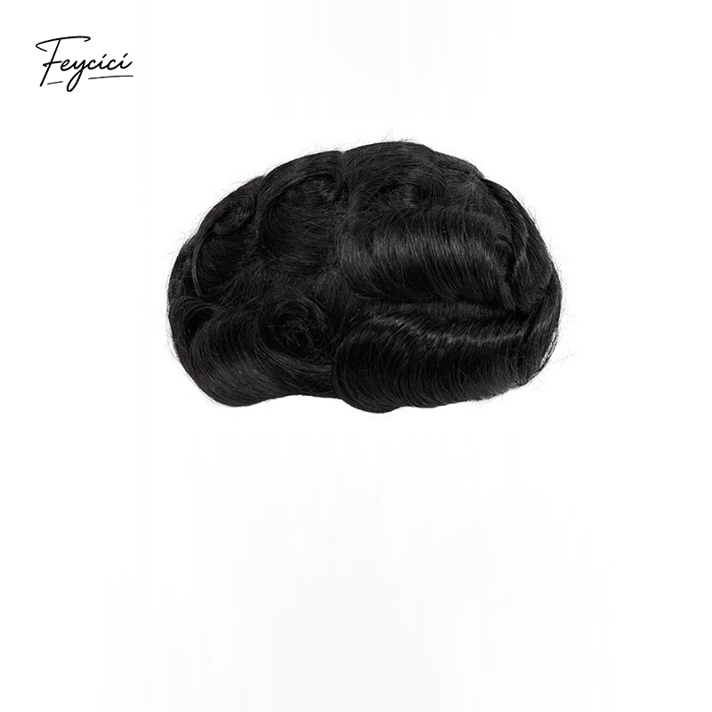 Second Skin Series - Seamless Injected Bio-Skin Men's Human Hair Toupee