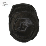 8"x10" Mono with Poly Hair System for Men –Natural Hair Piece 130% Density Toupee -Free Style
