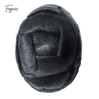 Ultra-Thin Skin Men’s Hair System - 0.08mm V-Loop Knotless Bio-Skin Toupee (8"x10")