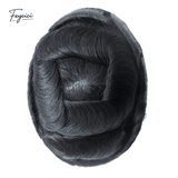 Ultra-Thin Skin Men’s Hair System - 0.08mm V-Loop Knotless Bio-Skin Toupee (8"x10")