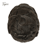 Classic Thin Skin Men’s Hair System - 0.12mm Durable Bio-Skin Toupee with V-Loop Front