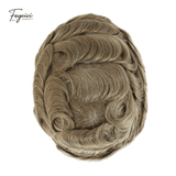 Ultra-Thin Skin Men’s Hair System - 0.08mm V-Loop Knotless Bio-Skin Toupee (8"x10")