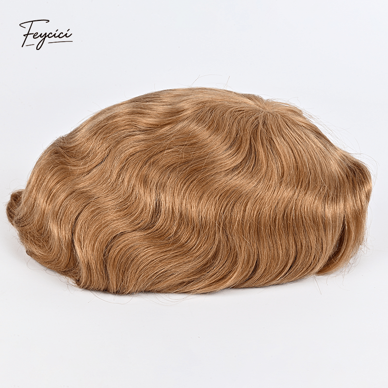 Air-Lace Series - 10x8" Full Swiss Lace Hand-Tied Men's Toupee
