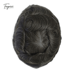 Ultra-Thin Skin Men’s Hair System - 0.08mm V-Loop Knotless Bio-Skin Toupee (8"x10")