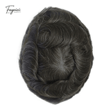 Ultra-Thin Skin Men’s Hair System - 0.08mm V-Loop Knotless Bio-Skin Toupee (8"x10")