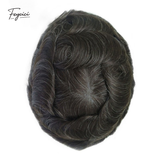 Feycici 8x10 inch super thin skin hair system for men with natural hair, V loop toupee, free style design, lightweight and discreet