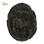 Classic Thin Skin Men’s Hair System - 0.12mm Durable Bio-Skin Toupee with V-Loop Front