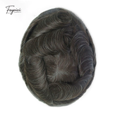 Feycici 8x10 inch Super Thin Skin hair system for men with natural hair, V loop toupee, free style for a seamless look