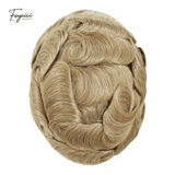 Ultra-Thin Skin Men’s Hair System - 0.08mm V-Loop Knotless Bio-Skin Toupee (8"x10")
