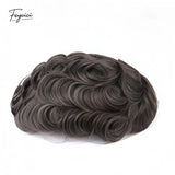 Feycici men's 8x10 inch breathable full lace hair system with natural hair, ideal for daily wear and comfortable fit