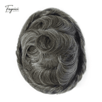 Ultra-Thin Skin Men’s Hair System - 0.08mm V-Loop Knotless Bio-Skin Toupee (8"x10")