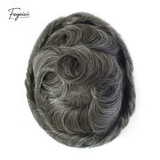 Feycici 8x10 inch super thin skin hair system for men with natural hair, V loop toupee, free style design, lightweight and discreet