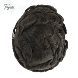 8"x10" Mono with Poly Hair System for Men –Natural Hair Piece 130% Density Toupee -Free Style