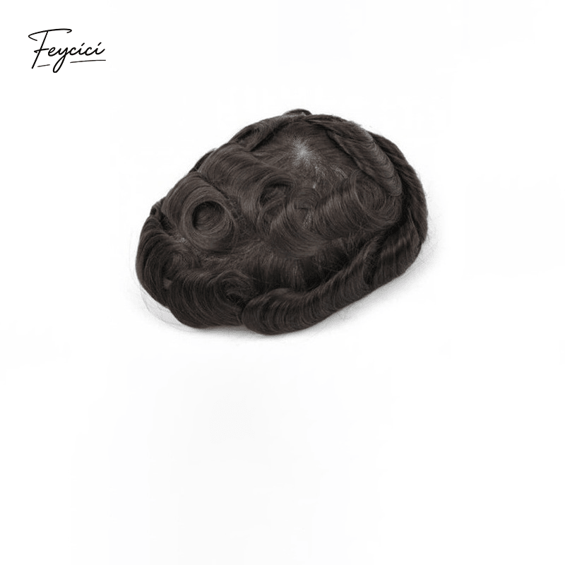 Second Skin Series - Seamless Injected Bio-Skin Men's Human Hair Toupee