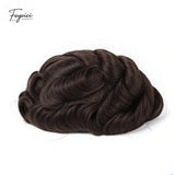 Feycici 8x10-inch breathable full lace men's hair system with natural hair, designed for daily wear and comfortable fit.