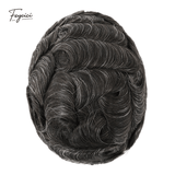 Classic Thin Skin Men’s Hair System - 0.12mm Durable Bio-Skin Toupee with V-Loop Front