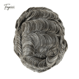Classic Thin Skin Men’s Hair System - 0.12mm Durable Bio-Skin Toupee with V-Loop Front