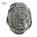 Classic Thin Skin Men’s Hair System - 0.12mm Durable Bio-Skin Toupee with V-Loop Front
