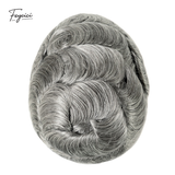 Feycici 8x10 inch mono with poly hair system for men, natural hairpiece with 130% density and free styling options.