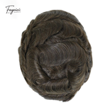 8"x10" Thin Skin Hair System for Men –Natural Hair Piece V Loop Toupe -Free Style