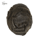 Ultra-Thin Skin Men’s Hair System - 0.08mm V-Loop Knotless Bio-Skin Toupee (8"x10")