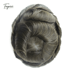 Ultra-Thin Skin Men’s Hair System - 0.08mm V-Loop Knotless Bio-Skin Toupee (8"x10")